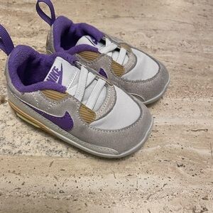 Nike Baby Sneakers - Purple, Gray, and Tan